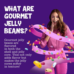 The Jelly Bean Planet gluten-free and kosher jelly beans highlight allergen-friendly snacking.