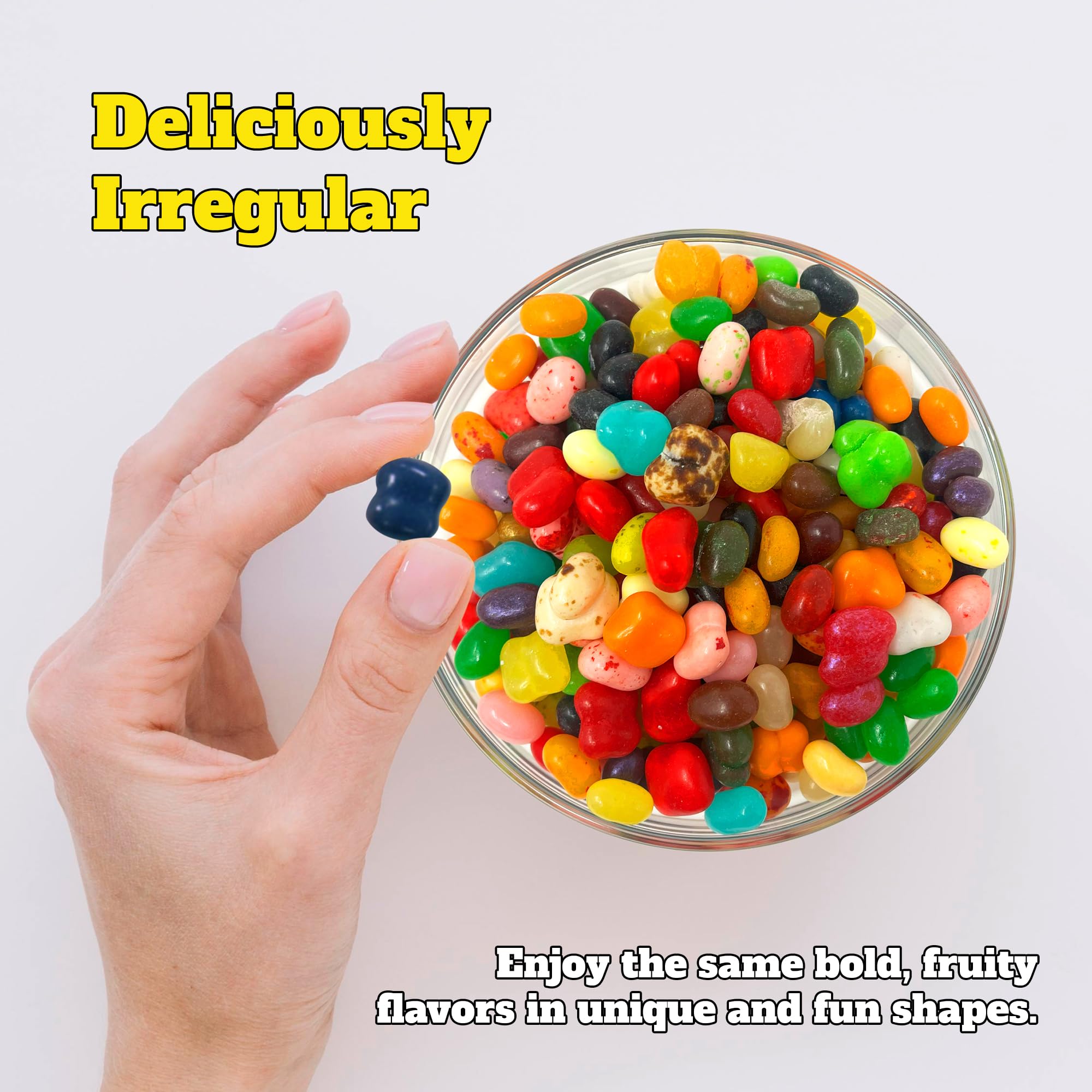 Jelly Belly Belly Flops 2lb bags on shelf-ready packaging ideal for gifts.