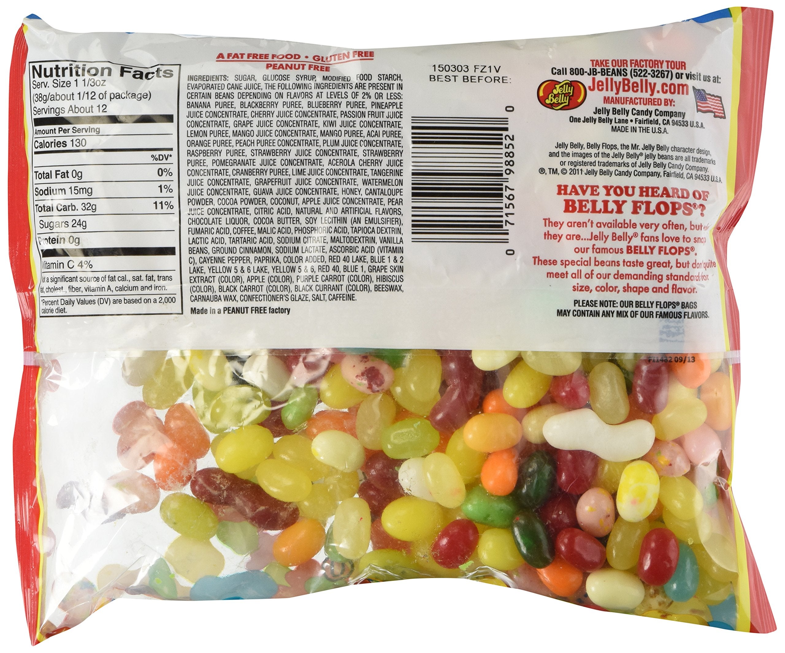 Close-up of irregular shapes and colors of Belly Flops beans.