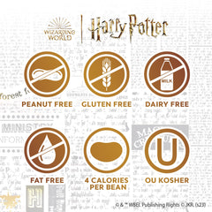 Movie night setup with Jelly Belly Bertie Bott’s Beans for Potter fans.