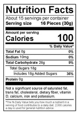 Packaging of Jelly Belly Cinnamon Bears highlights resealable bag for freshness.