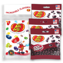 Jelly Belly Dr Pepper jelly beans pack 3-5oz for grab-and-go snacking.