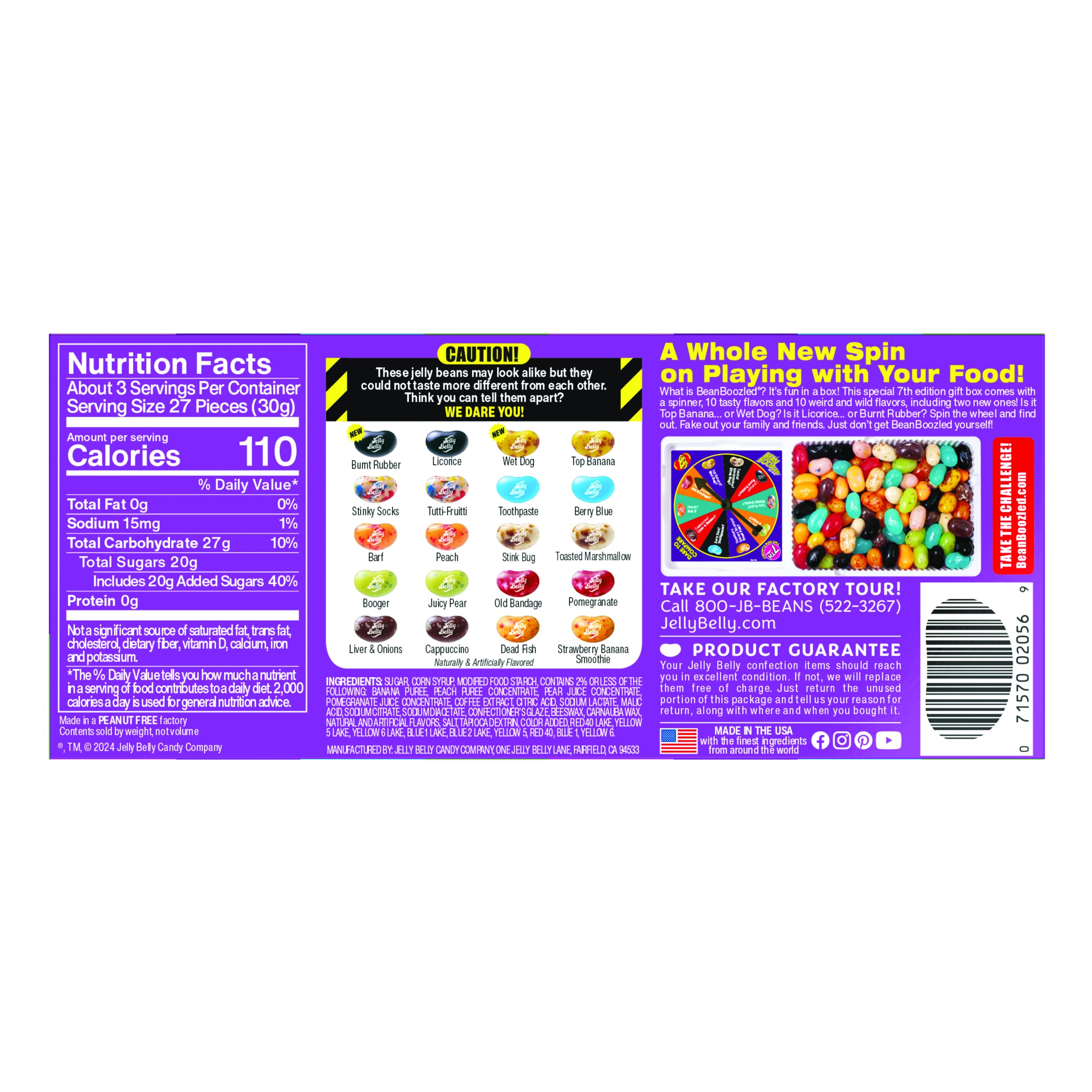 Jelly Belly Bean Boozled game wheel for flavor challenges at gatherings
