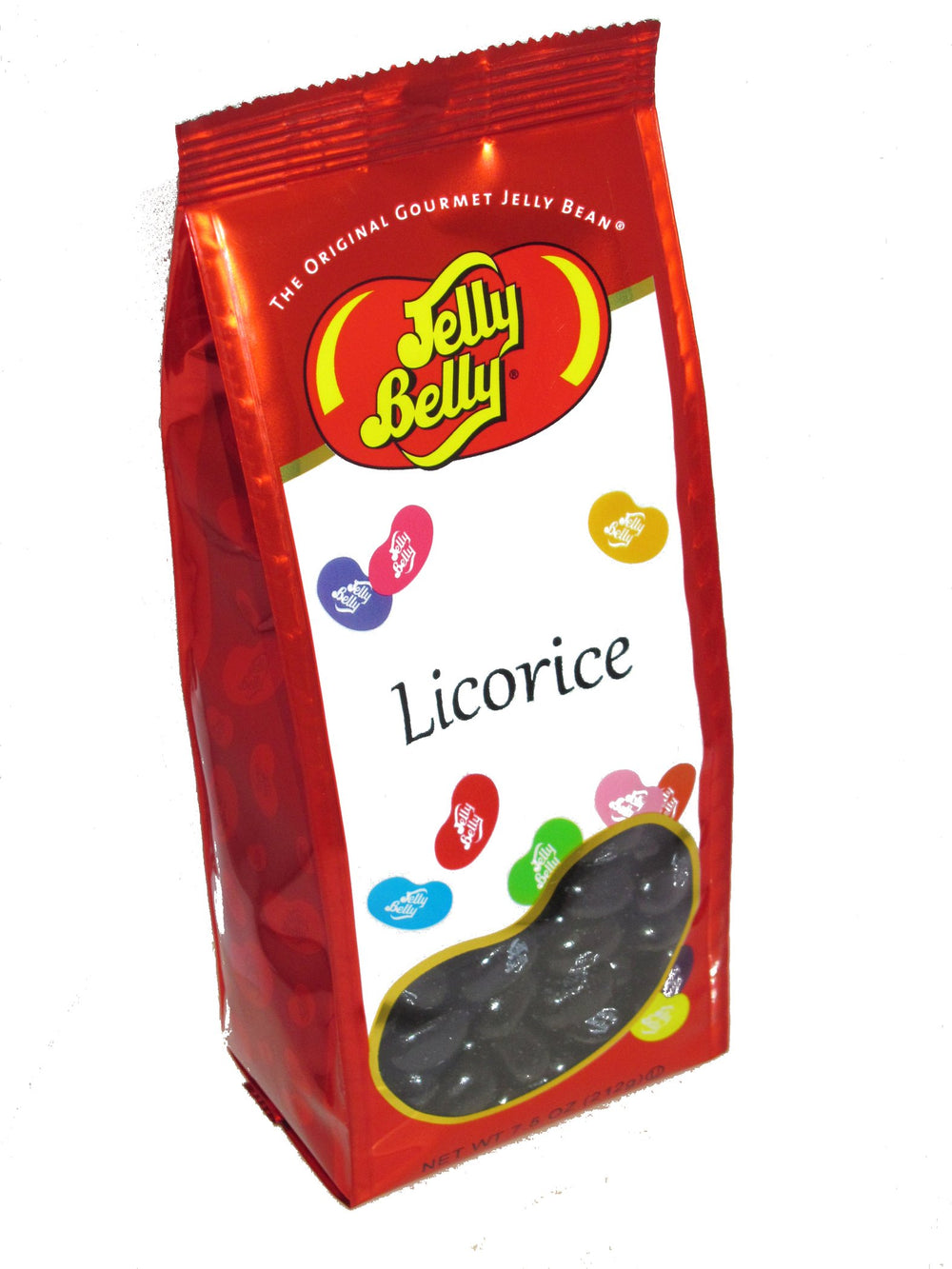 Jelly Belly licorice gift bag, 7.5 oz package, ideal for gifting or sharing.