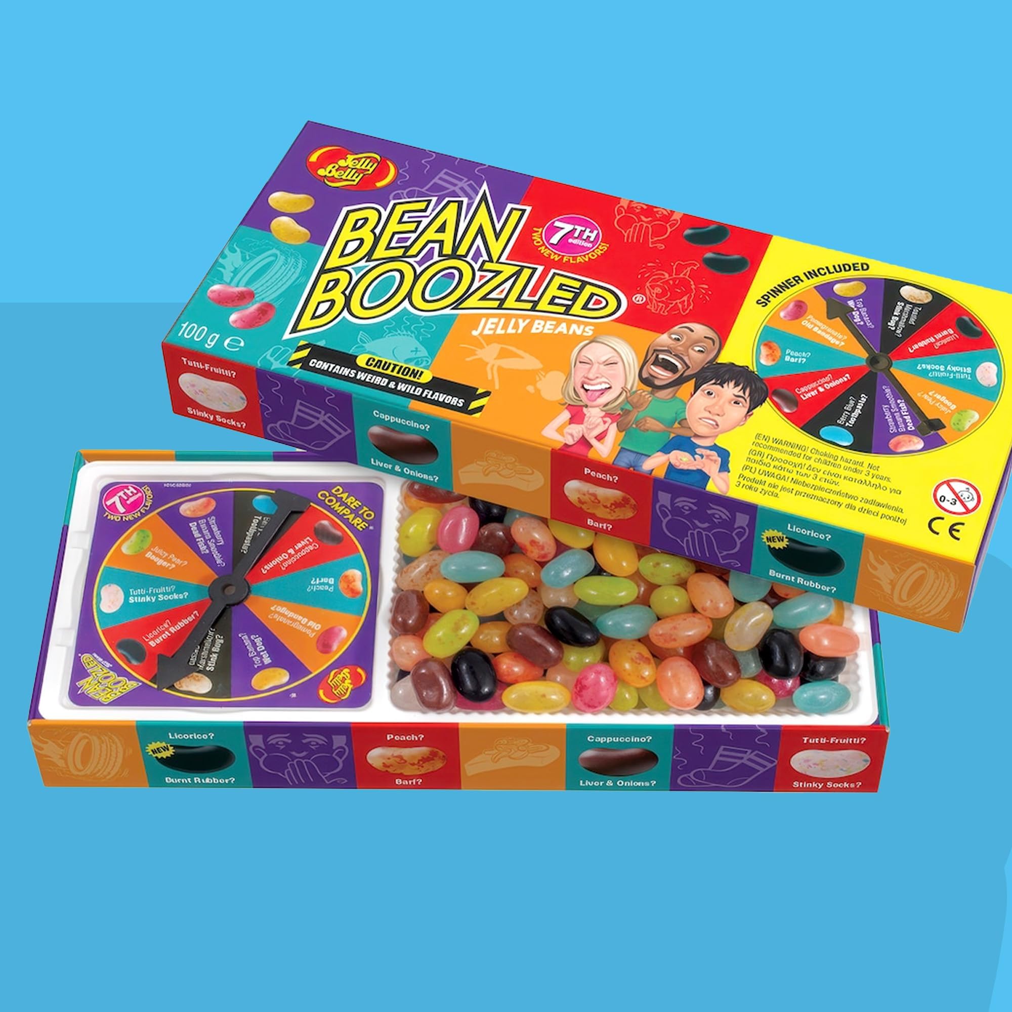 Jelly Belly Boozled packaging highlights portable gift-ready box design.