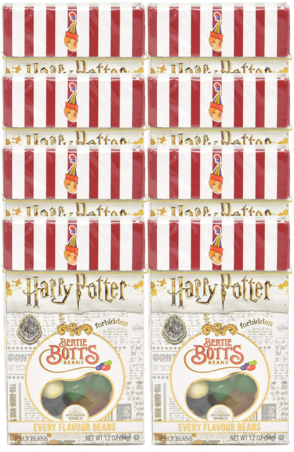 Jelly Belly Harry Potter Bertie Bott's box—perfect for party snacking and magical flavor adventures.
