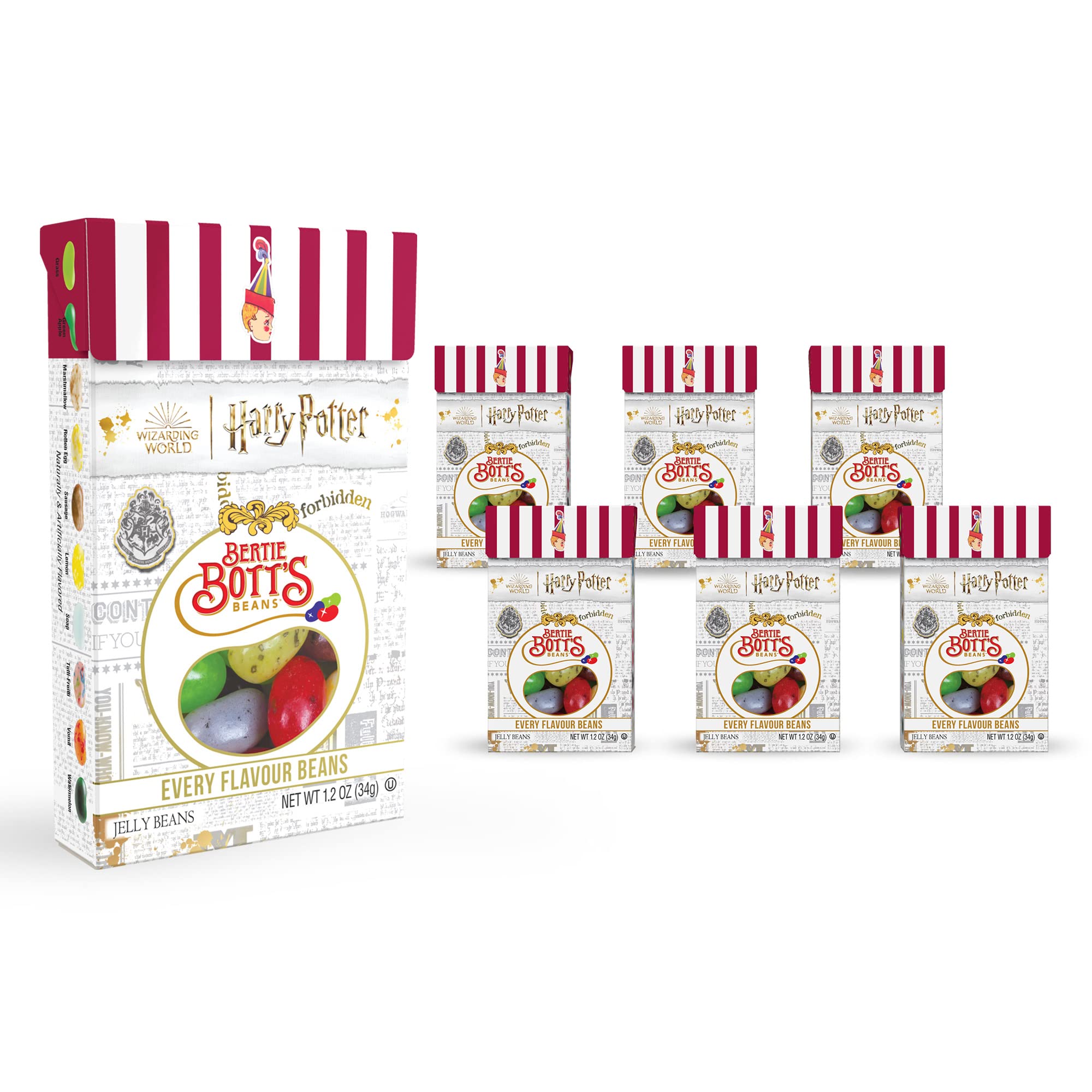 Jelly Belly Bertie Bott's beans box front, ideal for gifting Potter fans.