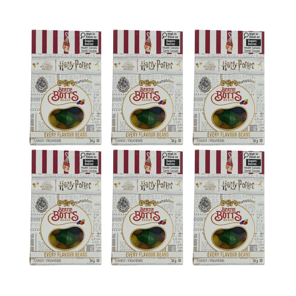 Jelly Belly Harry Potter Bertie Bott's Beans box front, a fun party snack.