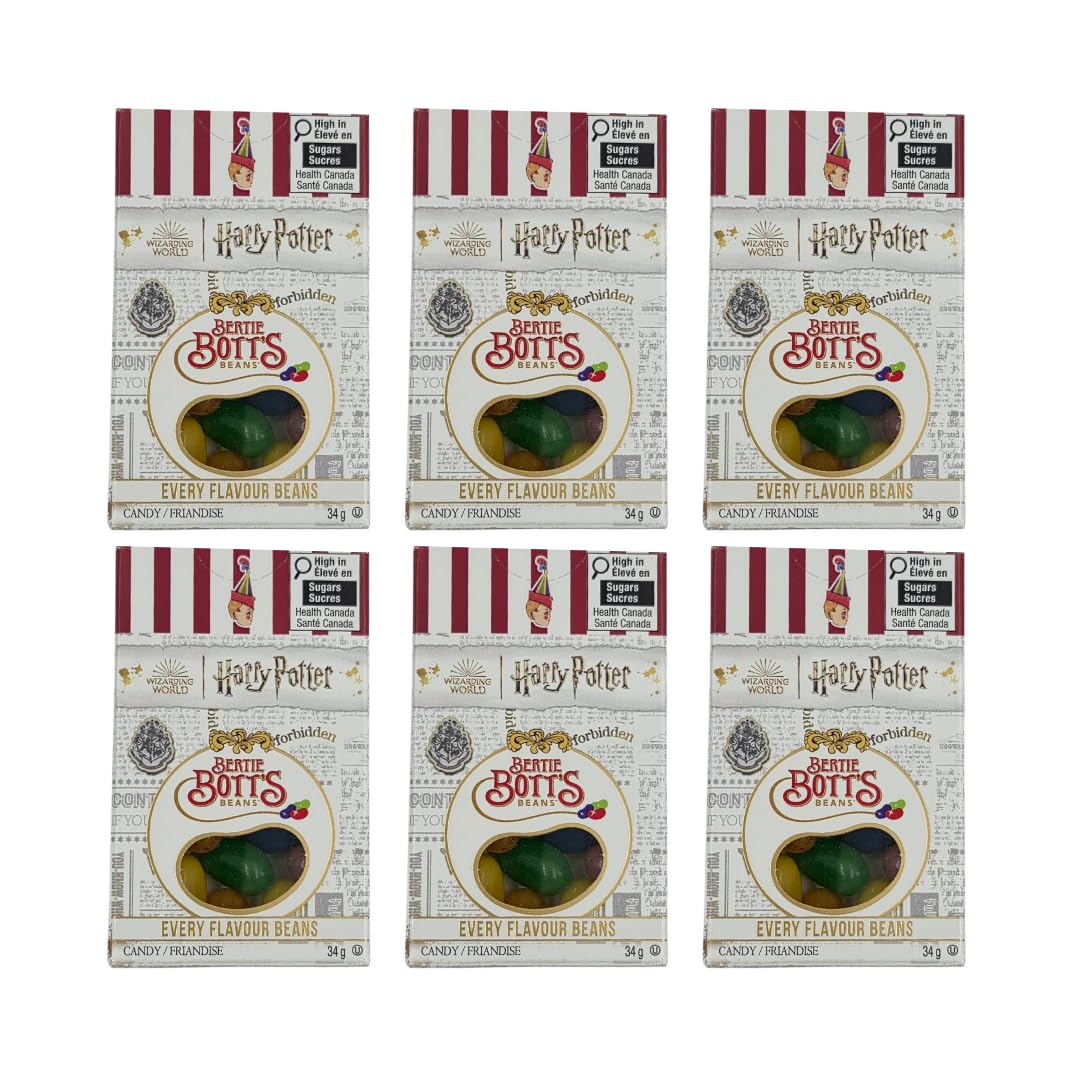 Jelly Belly Harry Potter Bertie Bott's Beans box front, a fun party snack.