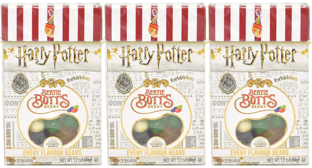 Jelly Belly Bertie Bott's beans with owl and Sorcerer's Stone design, for fans.