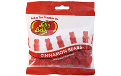 Jelly Belly Hot Cinnamon Bears 3 oz bag shown, gluten-free candy for parties.