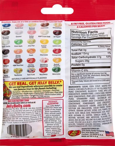 Jelly Belly licorice flavor jelly bean provides classic contrast