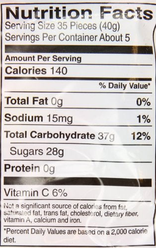 Packaging close-up emphasizes convenient 7-ounce bag size
