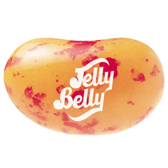 Close-up of Jelly Belly Peach Jelly Beans highlighting real peach flavor.