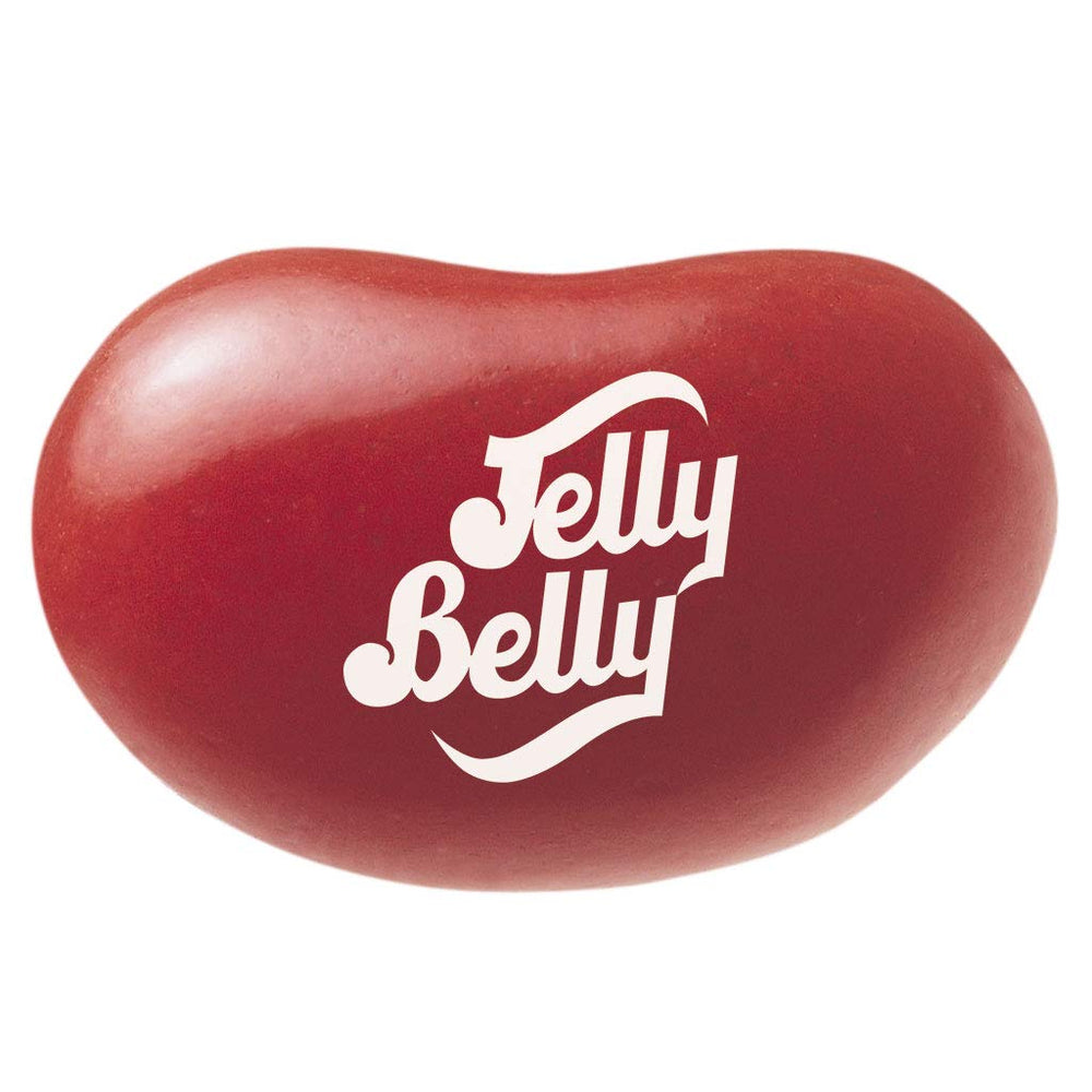 Jelly Belly Raspberry Jelly Beans close-up reveals authentic raspberry flavor.
