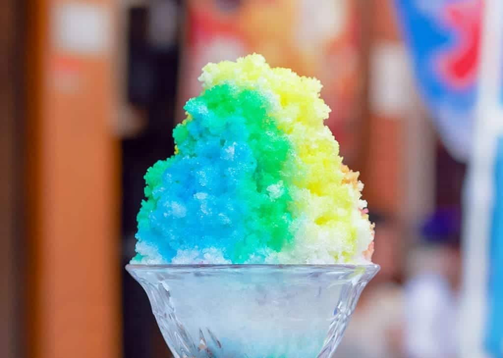 Jelly Belly syrups in a kitchen setup ideal for making drinks and snow cones