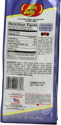 Jelly Belly soft gel center Raspberry and Blackberry for rich fruit intensity, great for snacking