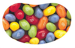 Jelly Belly Sours close-up reveals vivid beans and zippy fruit flavors for snacks.