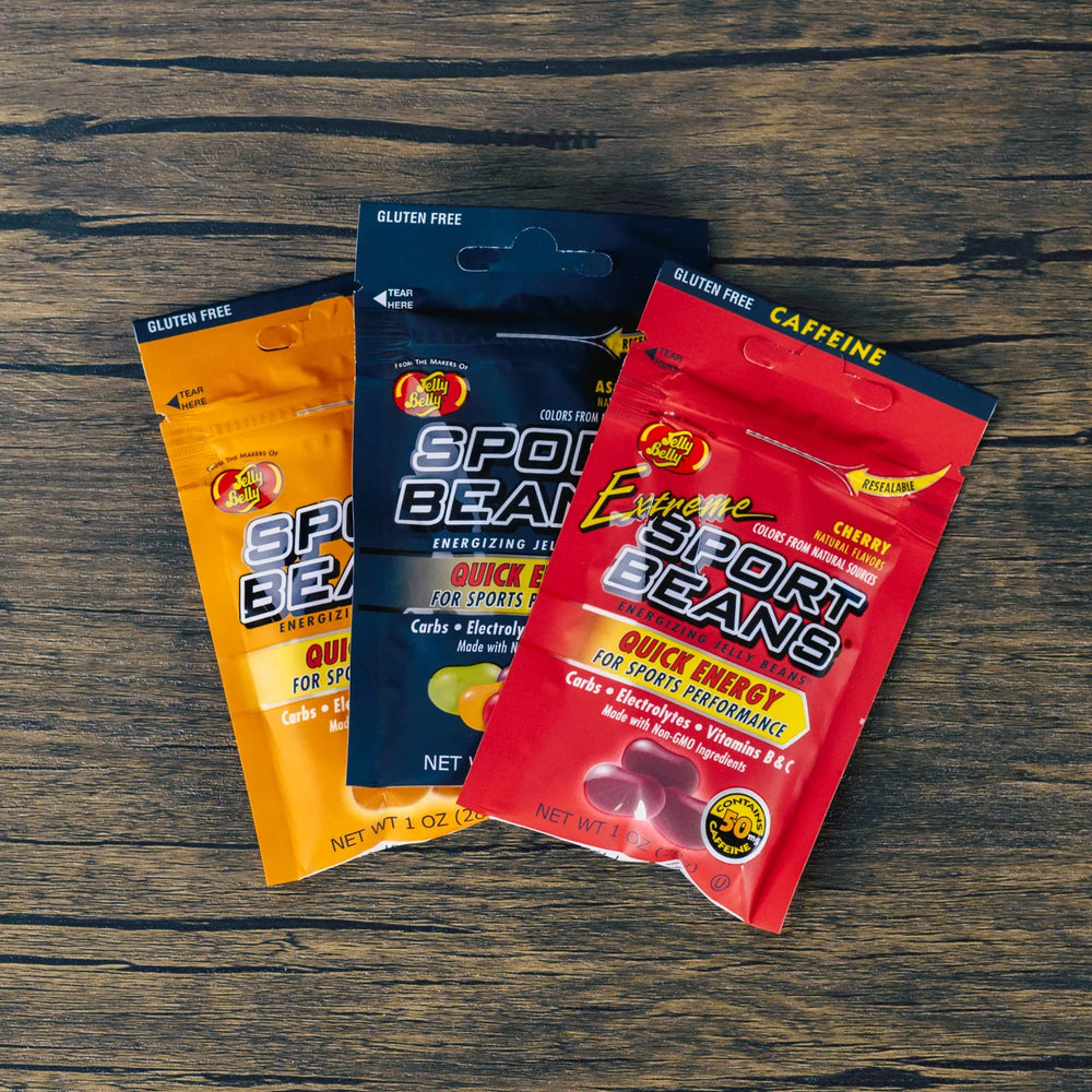 Jelly Belly Sport Beans Berry pack for a fruity pick-me-up during practice.