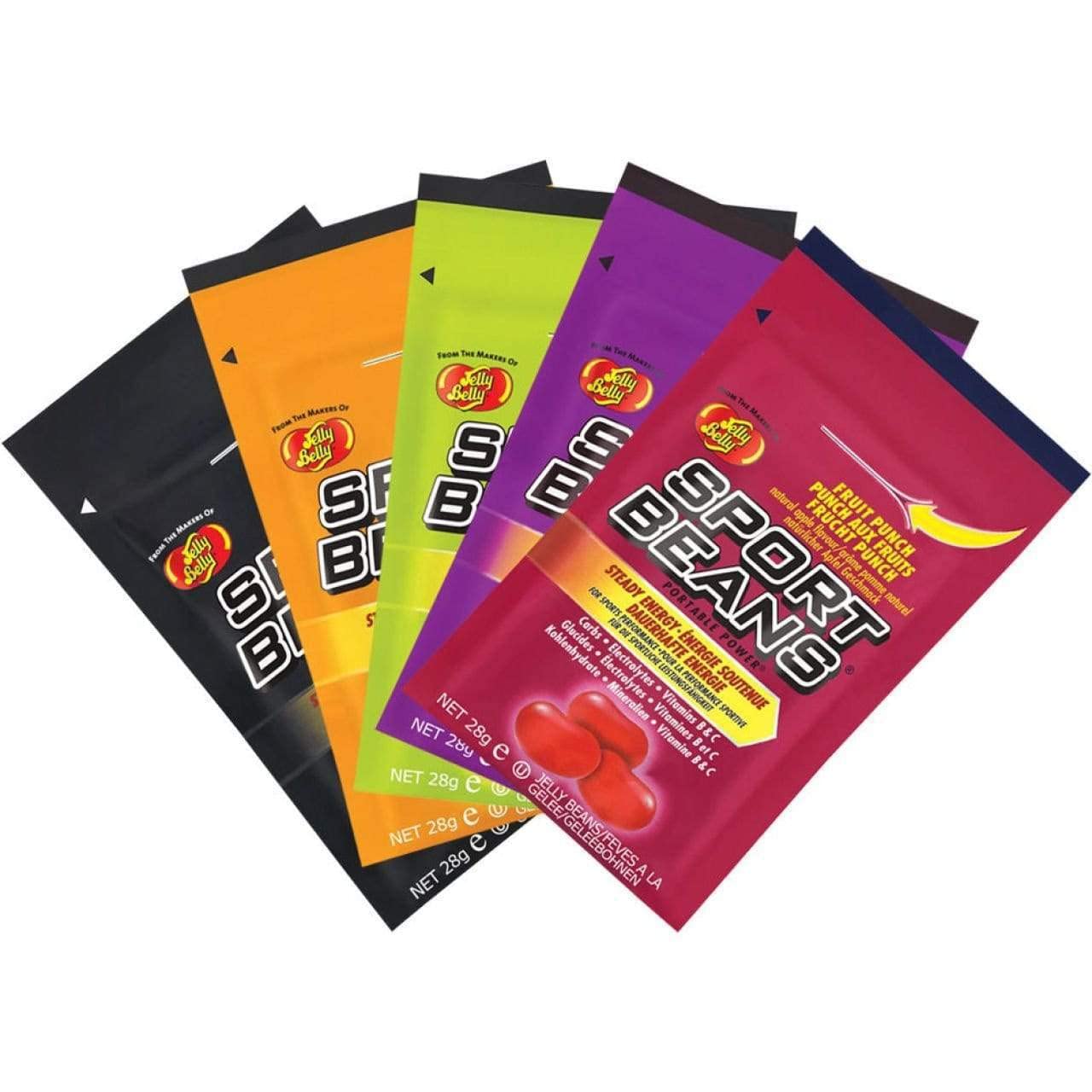 Jelly Belly Sport Beans Fruit Punch bag for energized workouts and steady energy during activity