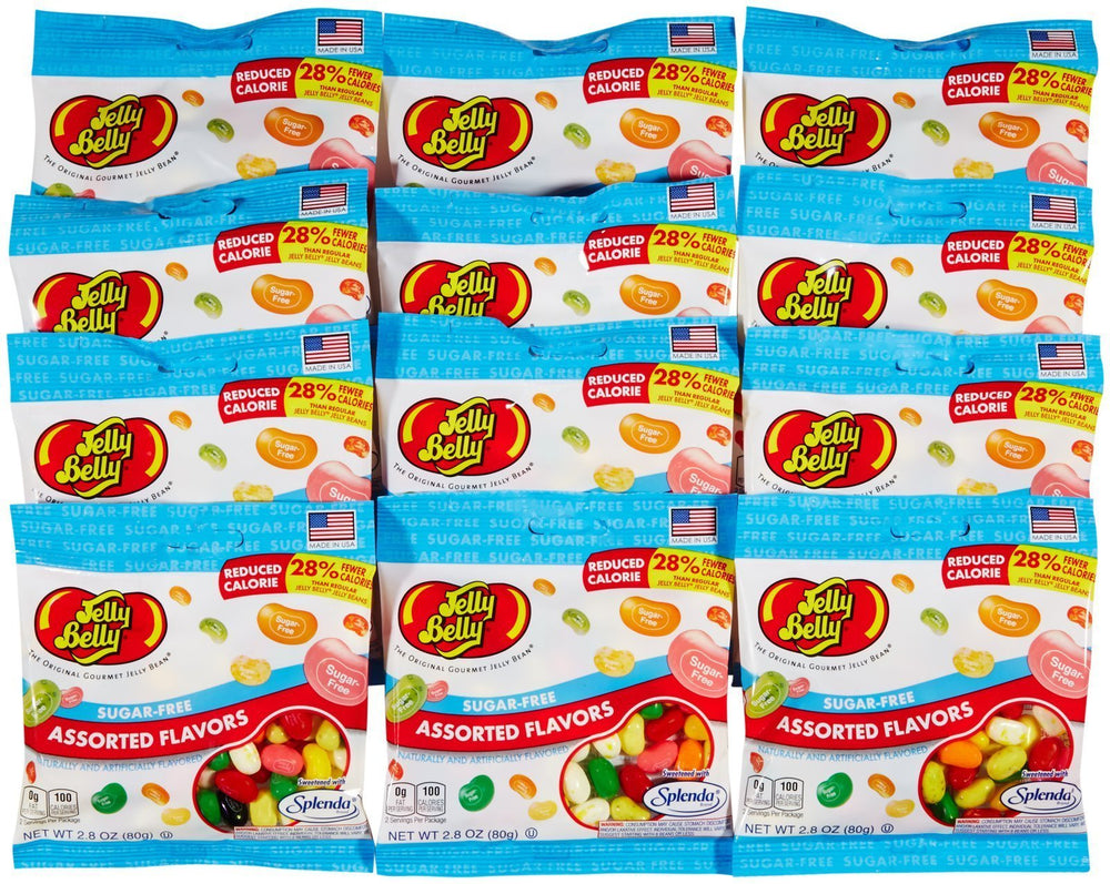 Jelly Belly Sugar-Free jelly beans travel-friendly 2.8 oz pouch for lunchboxes and snacks