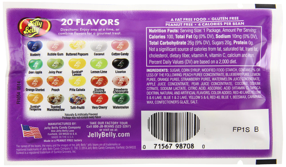 Jelly Belly Thank You beans close-up glossy beans ideal for mindful snacking
