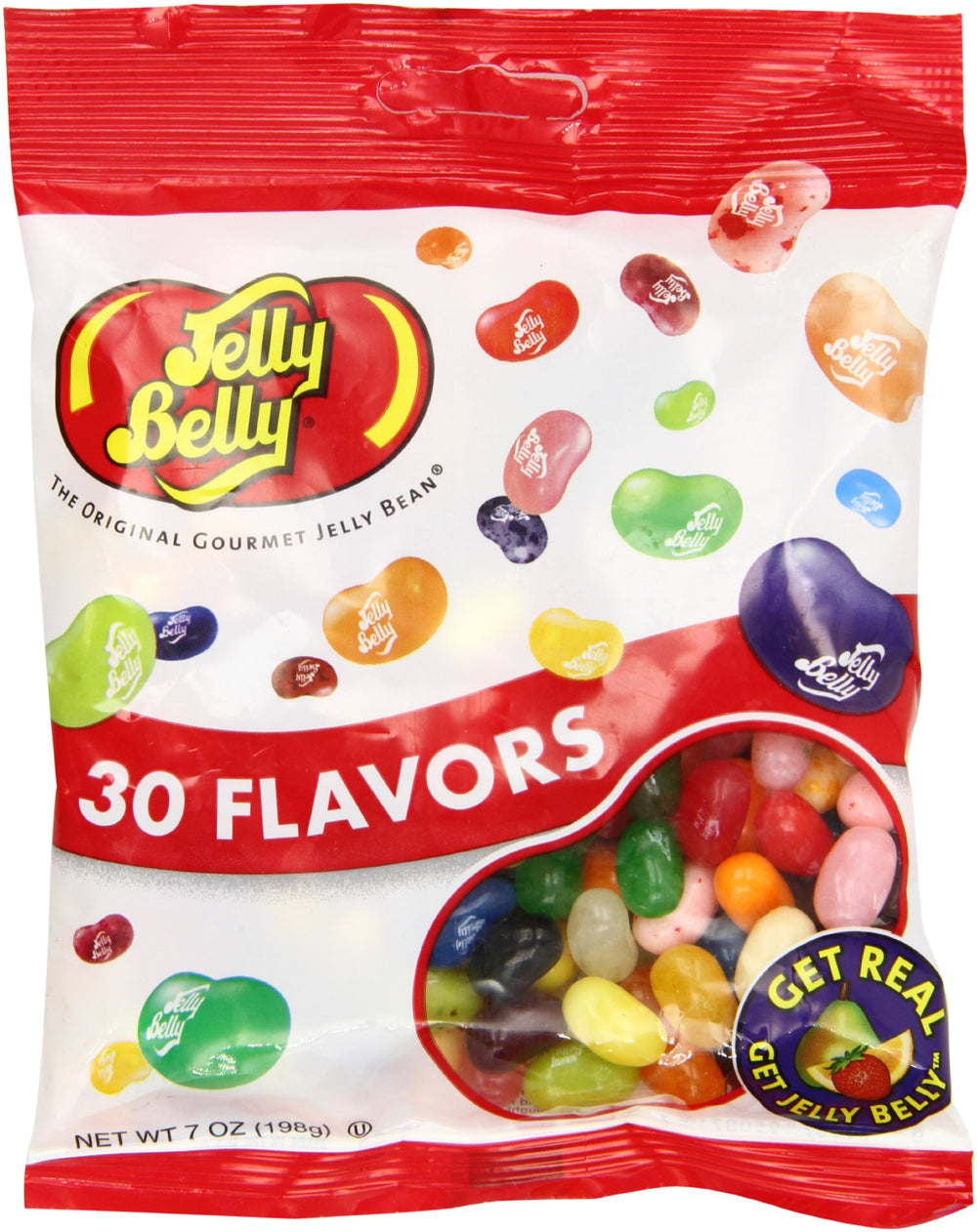 Jelly Belly thirty flavor jelly beans in a 7oz bag for sharing