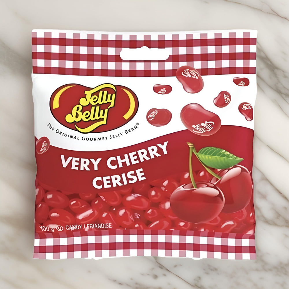 Jelly Belly Very Cherry pack shot captures party-ready treat ideas.