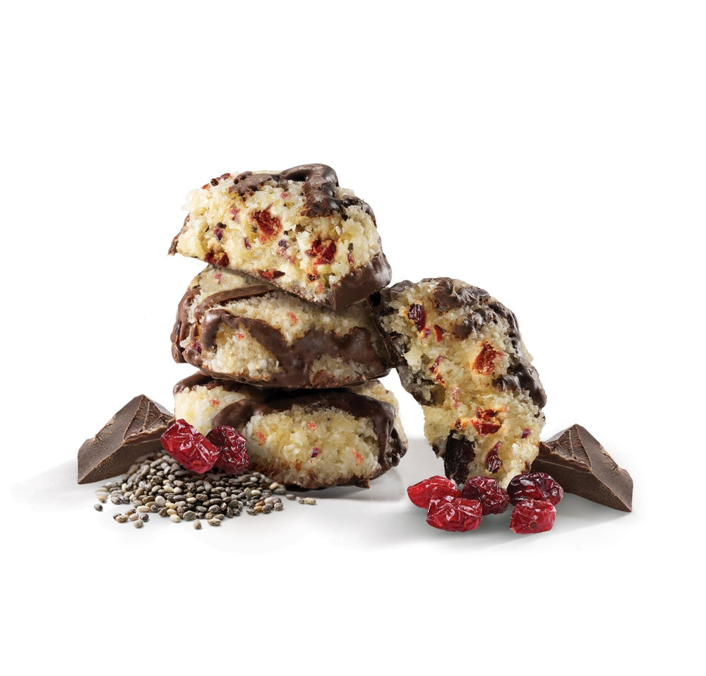 Jennies Coconut Bites on a pantry shelf, gluten-free and dairy-free