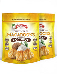 Jennies Coconut Macaroons 2-pack front view, a wholesome dairy-free and gluten-free snack