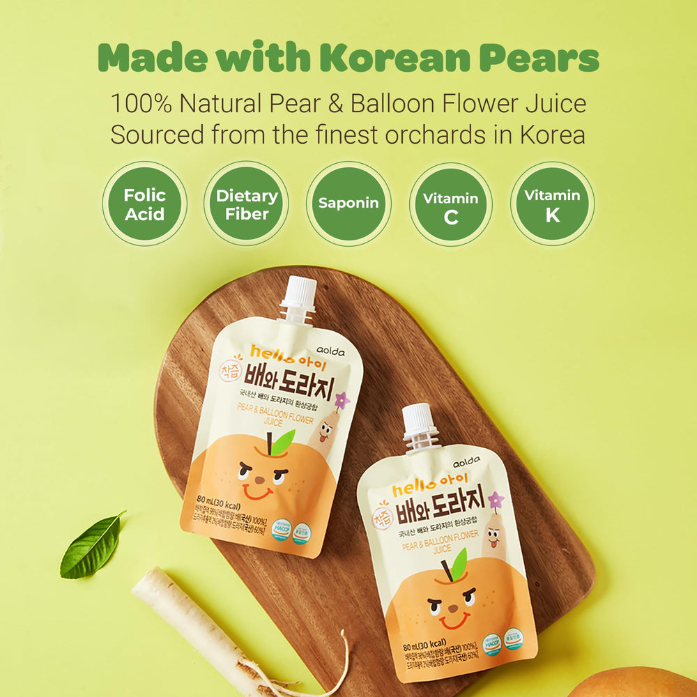 JEOLLANAMDO juice poured into glass shows fresh, naturally sweet flavor.