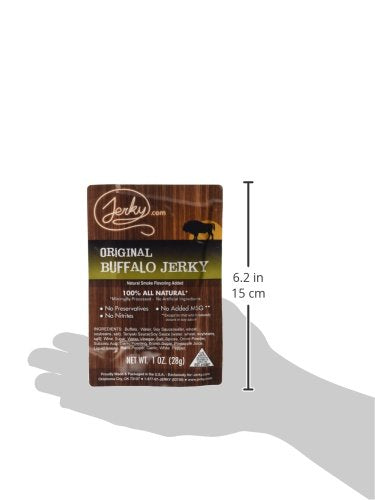 Jerky.com Exotic Jerky Variety Pack wild boar single-stick, smoky flavor for hiking.