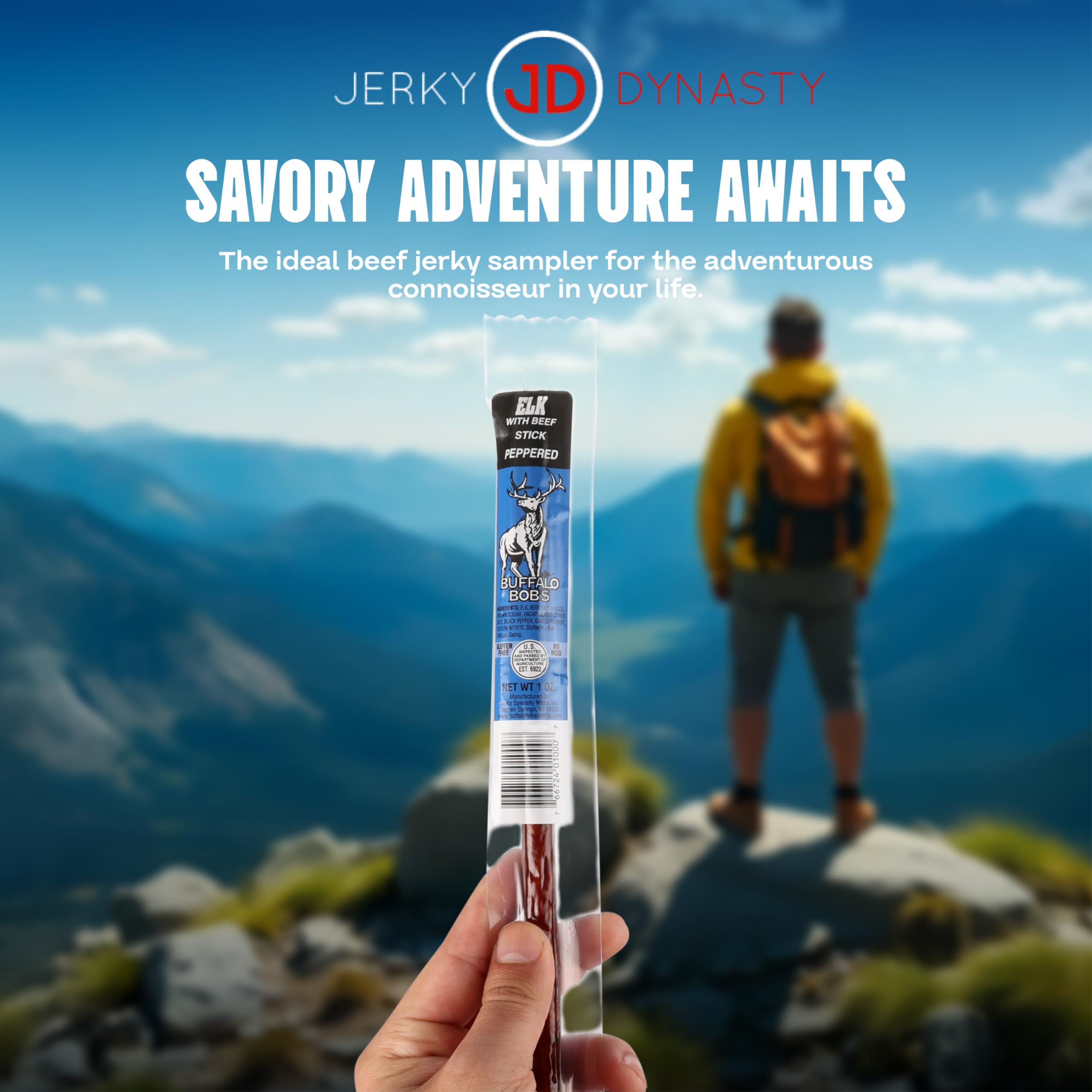 Jerky Dynasty venison peppered jerky provides savory kick and protein boost.