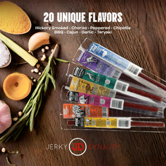 Buffalo Bob's Exotic Jerky Gift Box includes buffalo jerky slices for bold snacking.