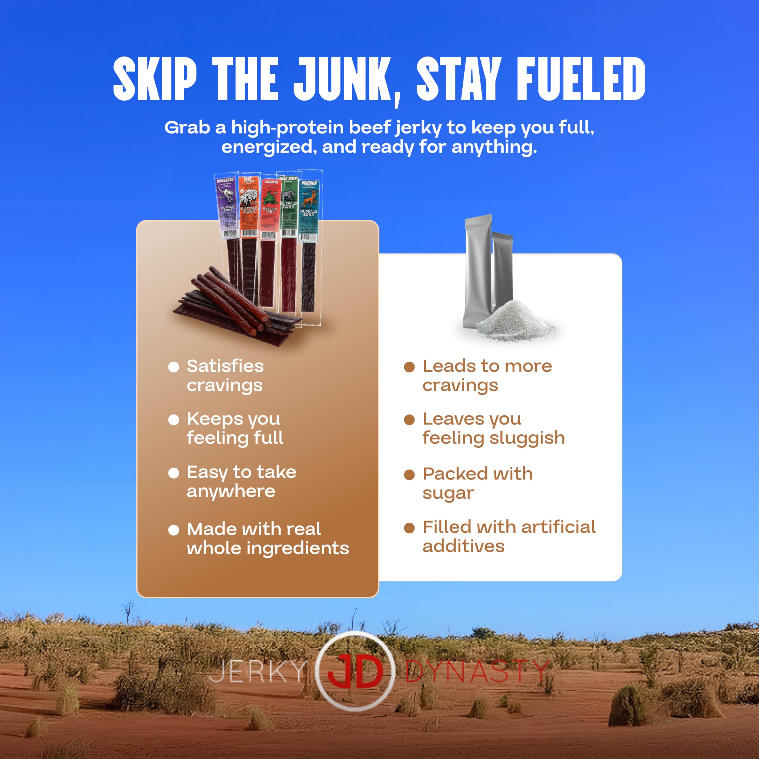 Jerky Dynasty Wild Boar BBQ jerky offers smoky, savory notes for adventurous eaters.