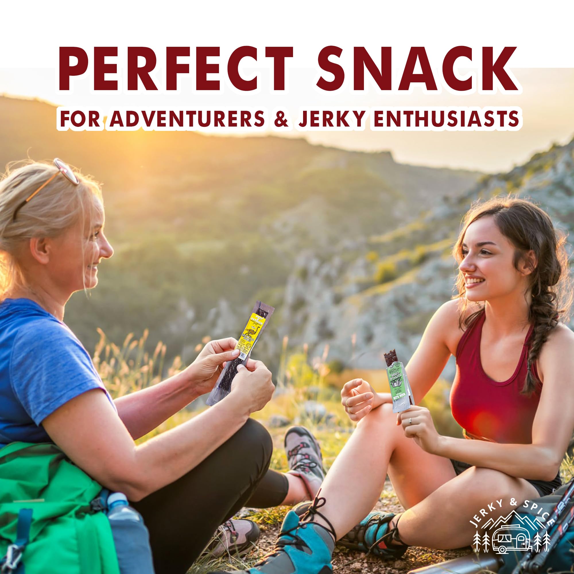 Jerky-n-Spice Alligator jerky strip delivering Cajun warmth for bold snacking.