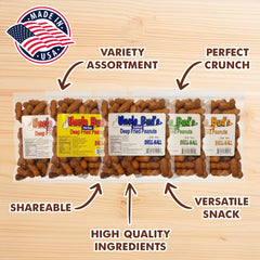 Jerky-n-Spice Uncle Bud's deep fried peanuts in shell hot variety for spicy bites.