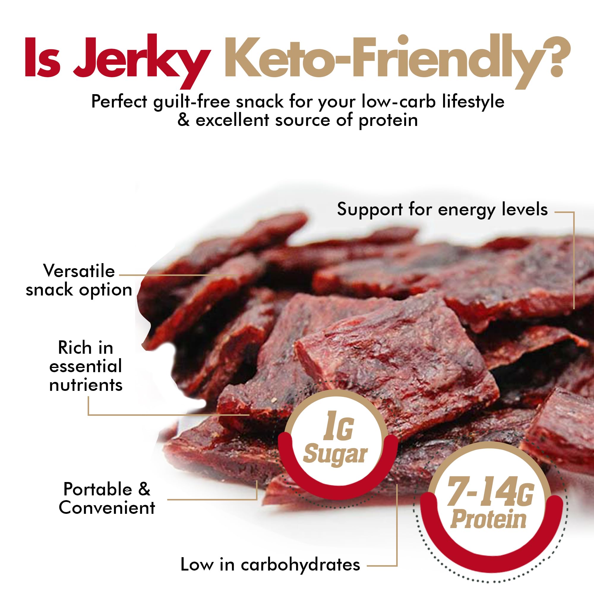 Jerky-n-Spice Venison jerky bar showcasing clean, high-protein bite.