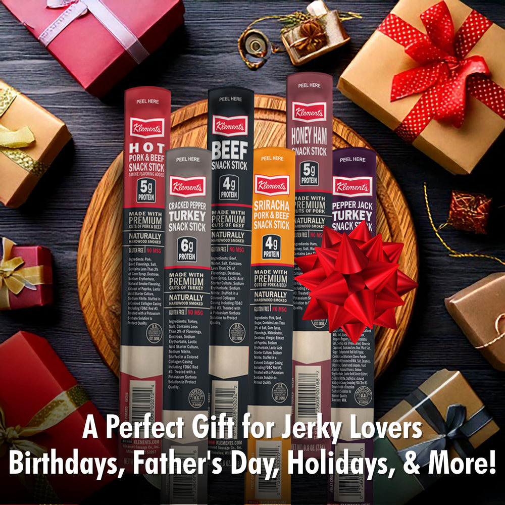 Individually wrapped snacks from Jerky Gift Basket stay fresh.