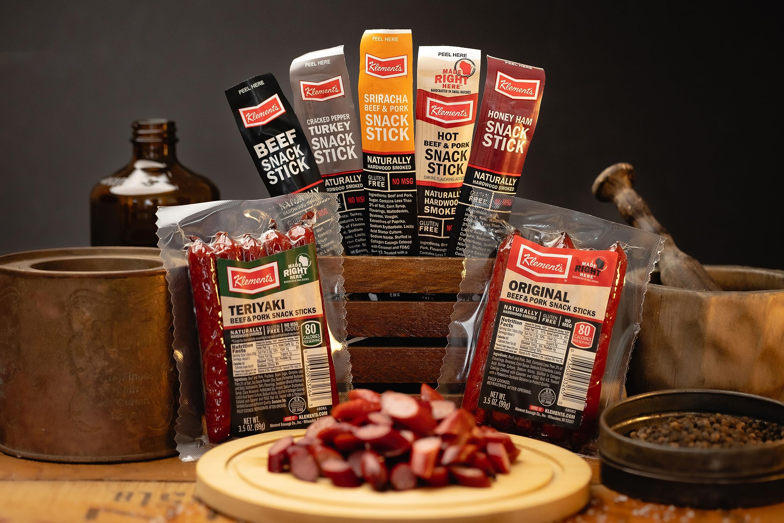 Jerky.com on-the-go meat sticks in a lunchbox or gym bag.