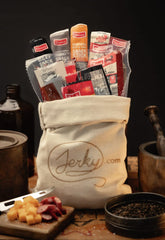 Jerky.com 20 individually wrapped sticks showcase convenient on-the-go protein.