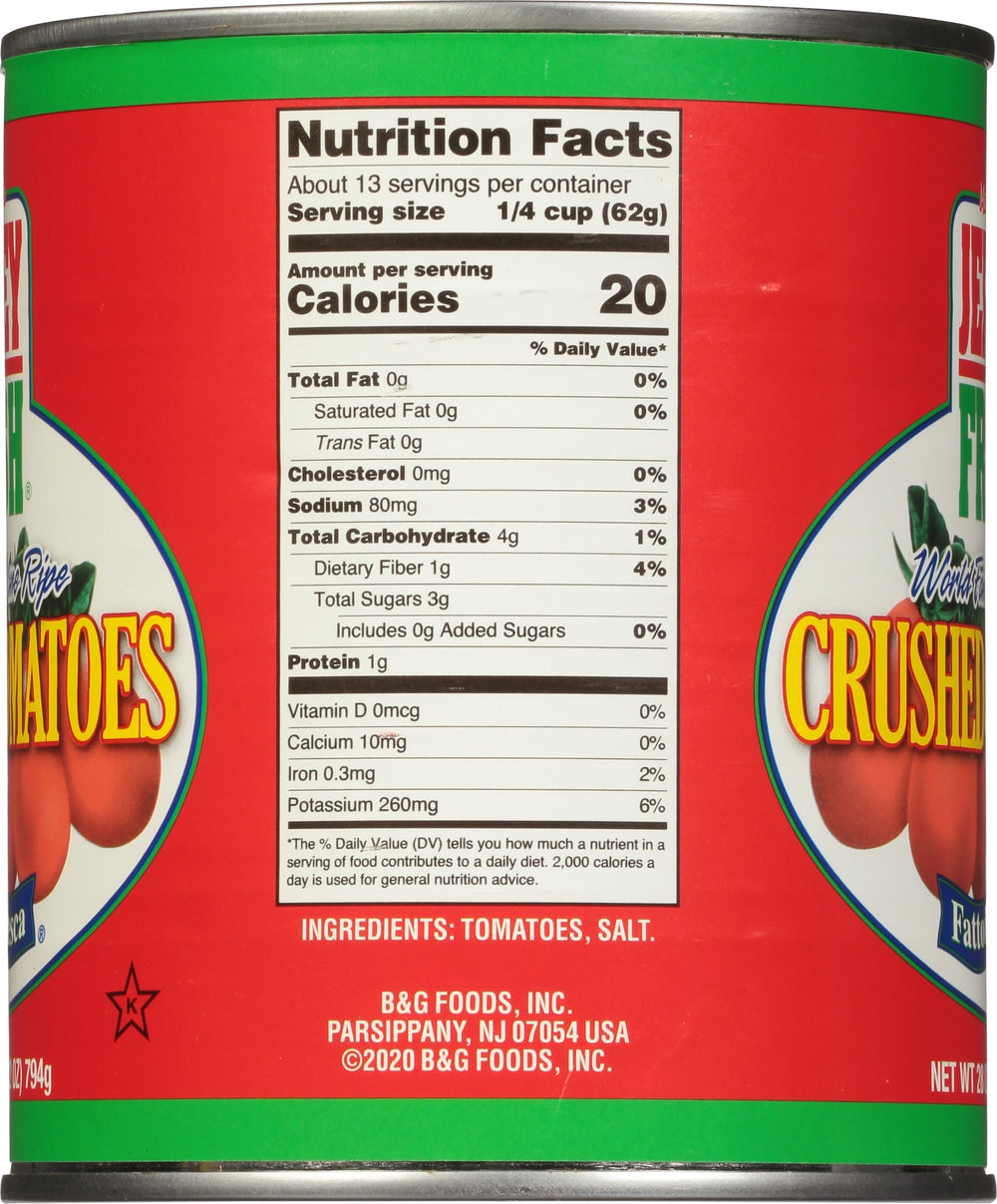 Jersey Fresh Fattoria Fresca crushed tomatoes kettle-cooked for depth of flavor