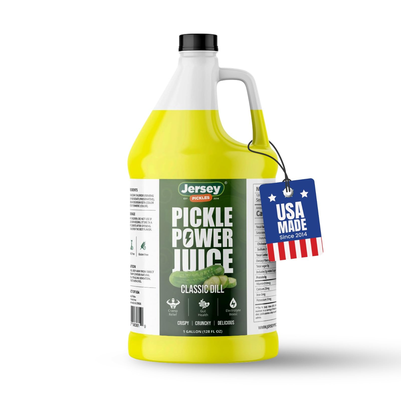 Jersey Pickles Pickle Power Juice Classic Dill bottle with bold dill flavor for hydration