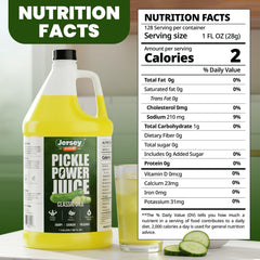 Jersey Pickles Pickle Power Juice Classic Dill pour highlights convenient on-the-go hydration