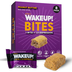 Jesse's WakeUP Peanut Butter Bites pack for on-the-go energy and focus