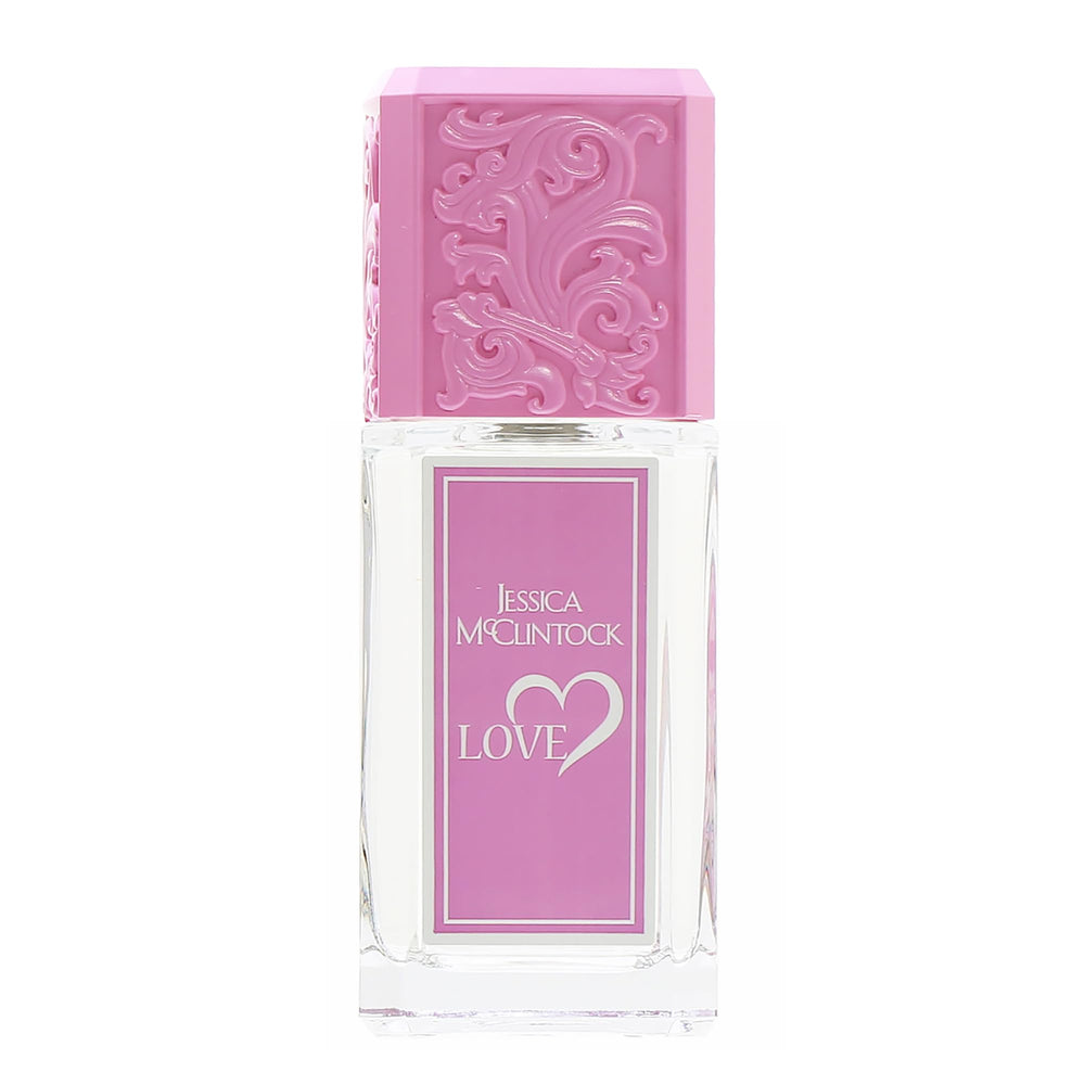 Jessica McClintock Love EDP bottle body highlights premium branding and scent promise