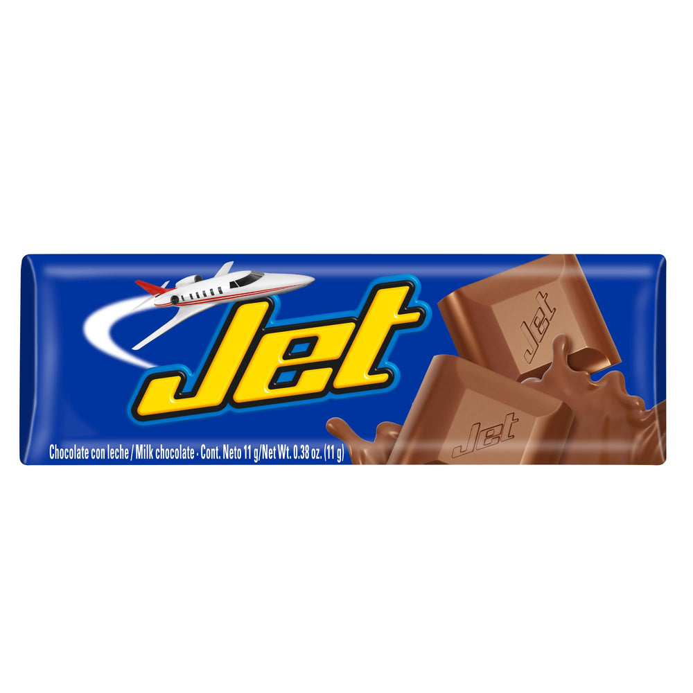 Jet Milk Chocolate Bar close-up texture highlights velvety milk chocolate quality.