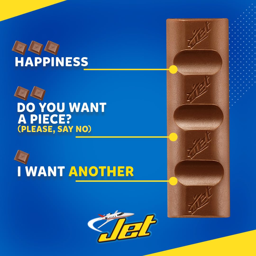 Jet Milk Chocolate Bar gift-ready packaging, ideal for stocking stuffers.