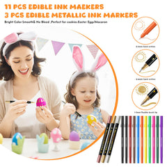 Jewem edible markers used on sugar cookies for clean lines
