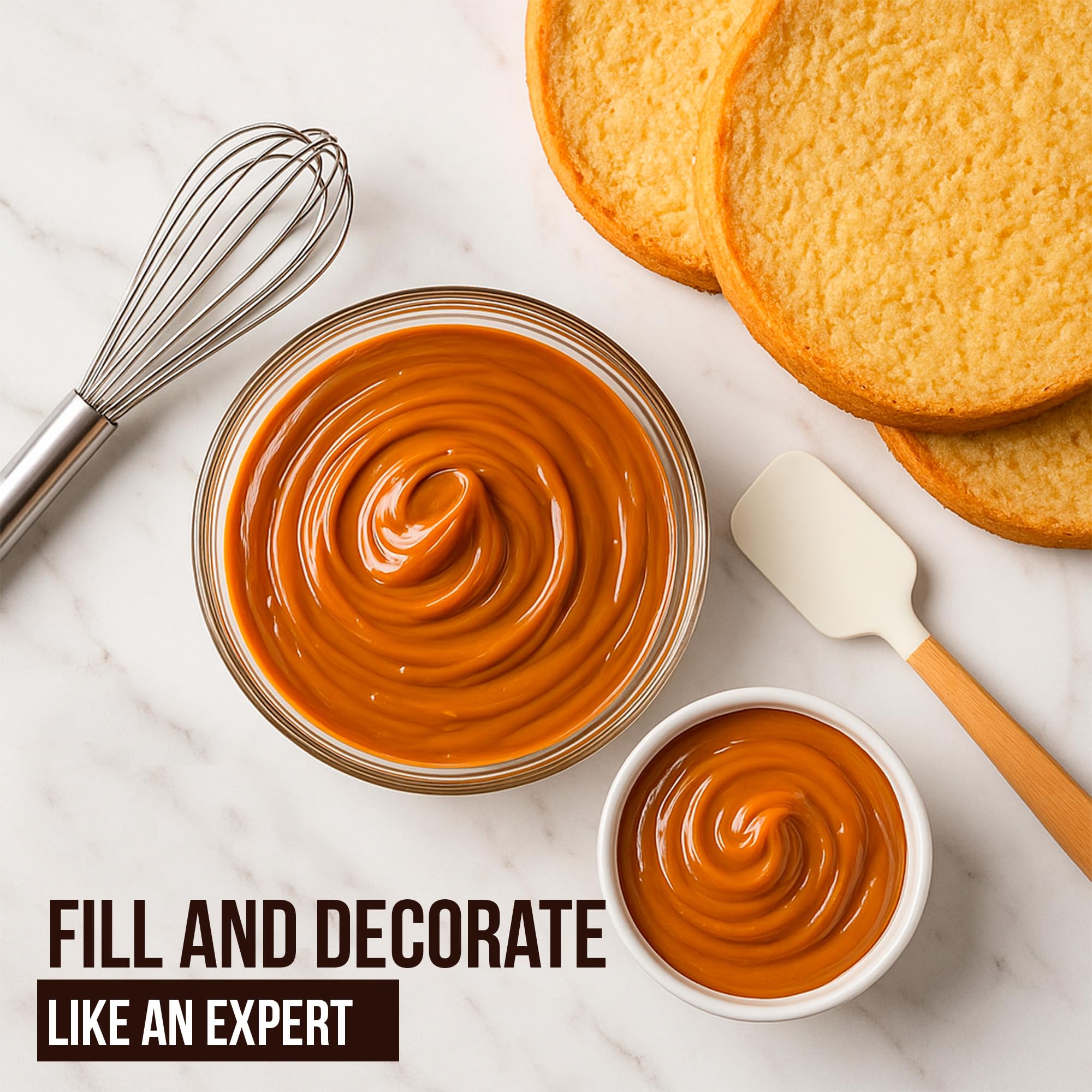 Bake-stable caramel holds shape during baking with Jeynuuss